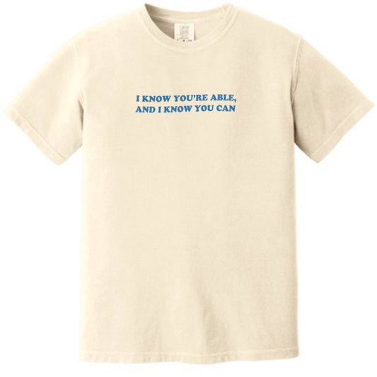 Cream "You're Able" Lyric Tee