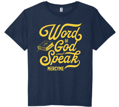 MercyMe Word of God Speak Navy Tee